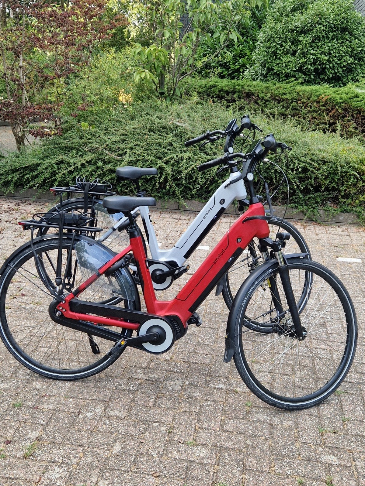 set amslod Milton en Luton e-mv middenmotor, Zo goed als nieuw, 51 tot 55 cm, 50 km per accu of meer, Ophalen