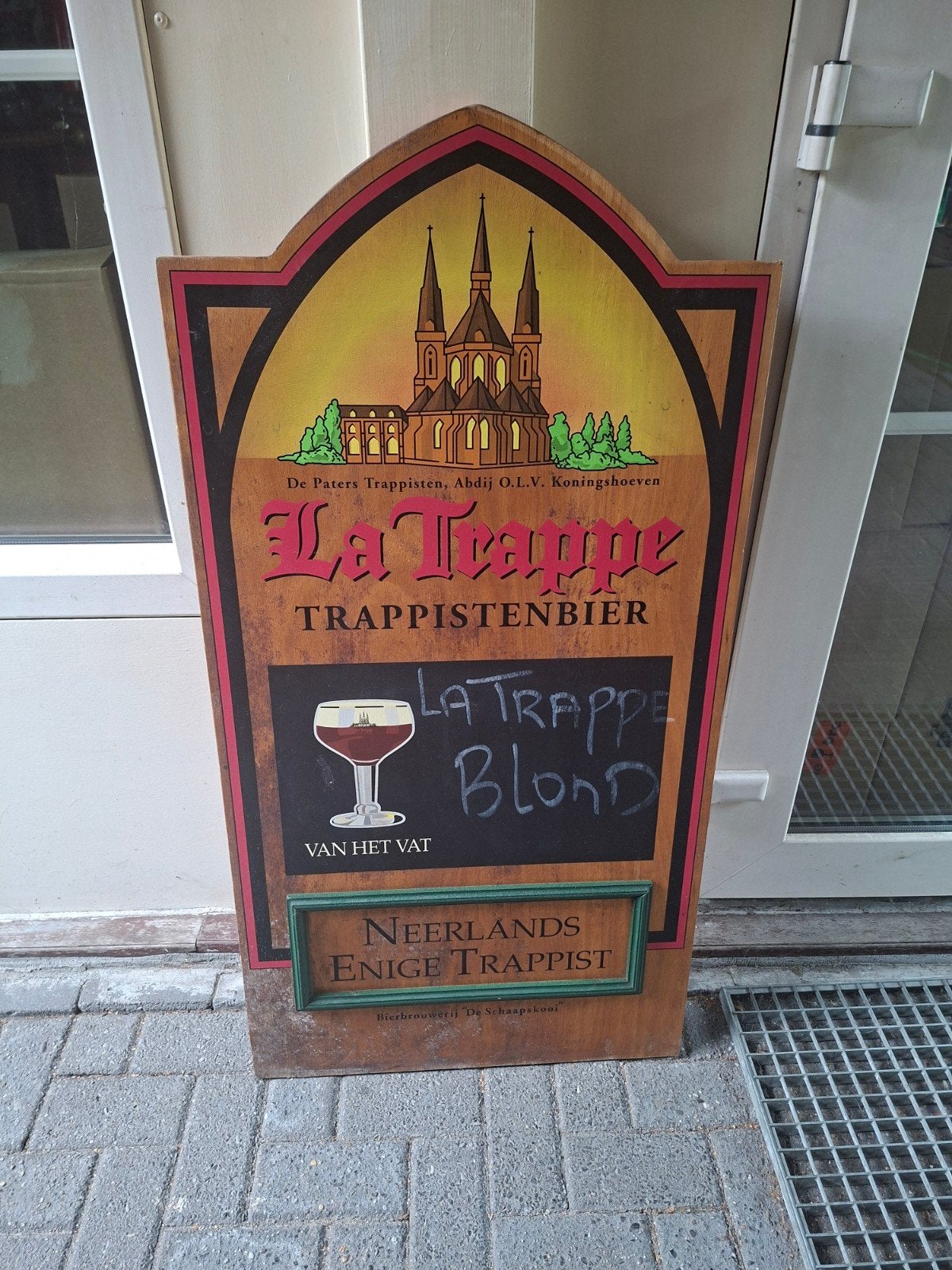La Trappe Trappistenbier Reclamebord - Uniek Bord, Ophalen, Gebruikt, Reclamebord
