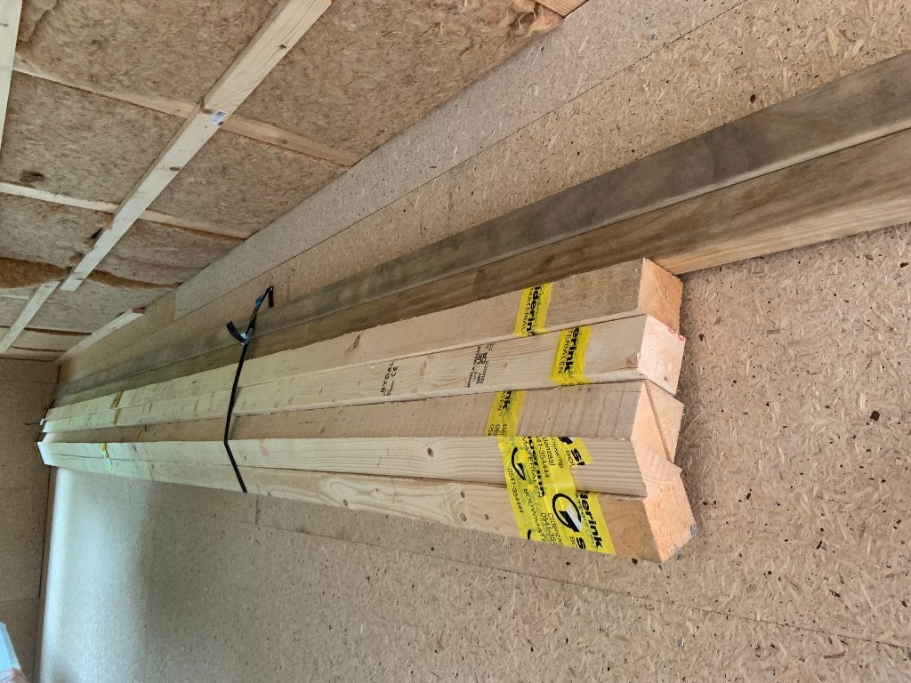 Vuren mastiekribben 4,8 m (9 stuks), Ophalen, Minder dan 25 mm, Nieuw, Balk