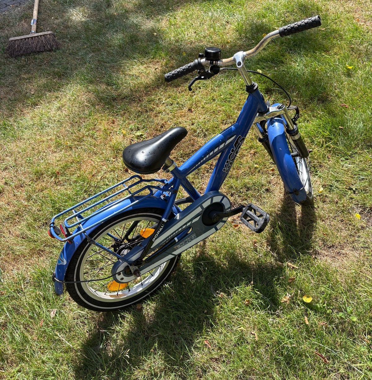 Popal Kicks kinderfiets 16 inch blauw, Ophalen, Terugtraprem, Zijwieltjes, 16 tot 20 inch