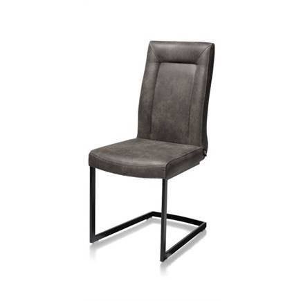 2 Nieuwe Stoelen Antraciet, Greep+zwart frame Malene H&H, Huis en Inrichting, Ophalen, Twee, Nieuw, Stof