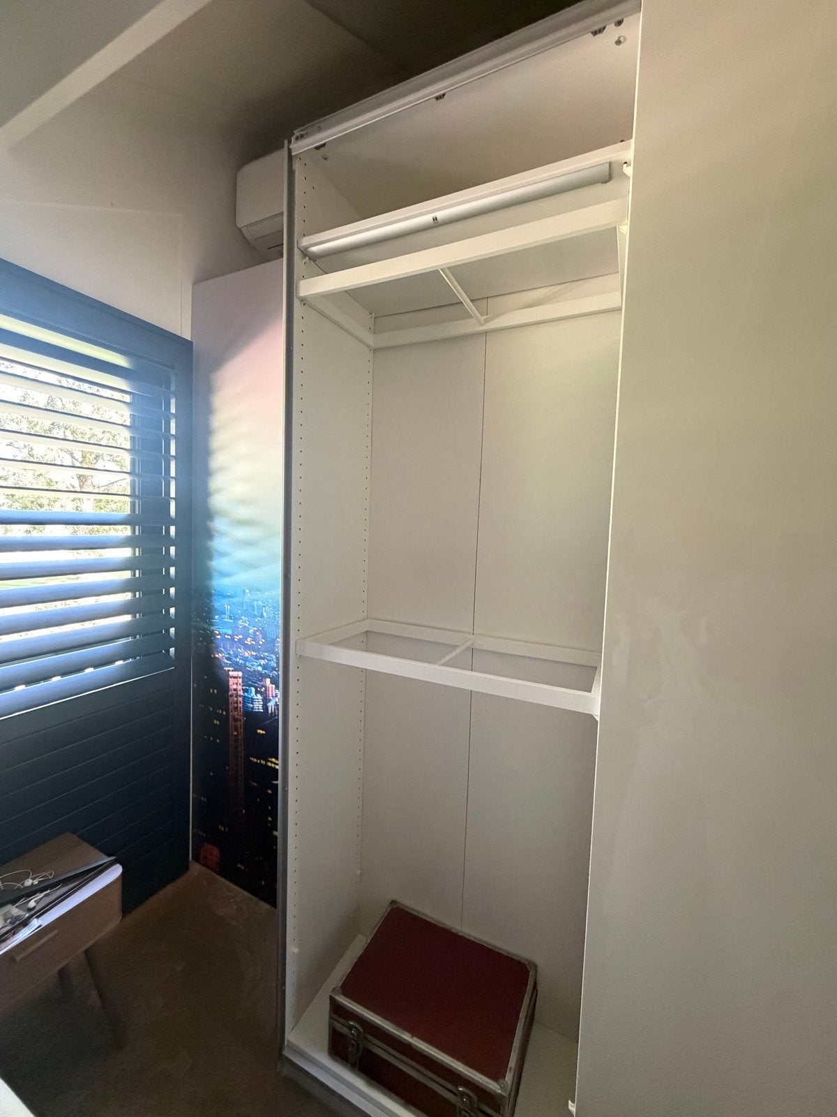 IKEA Pax Kledingkast Wit Hoogglans Schuifdeuren 150x35x236cm, Ophalen, Gebruikt, 200 cm of meer, 150 tot 200 cm