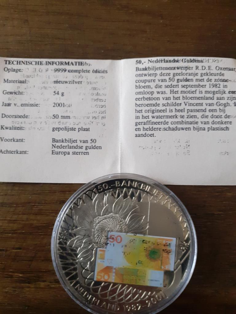 50 gulden munt, Ophalen of Verzenden, Koningin Beatrix, 50 gulden