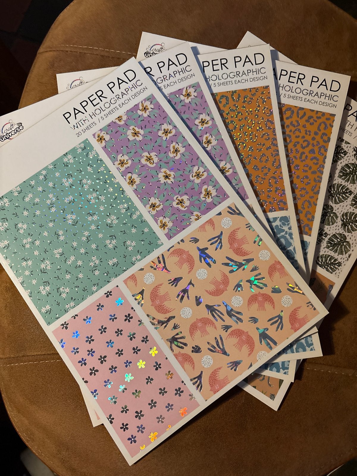 Holografisch Papierblok Craft Universe (5 stuks), Nieuw, Meerkleurig, Papier of Karton, Overige merken