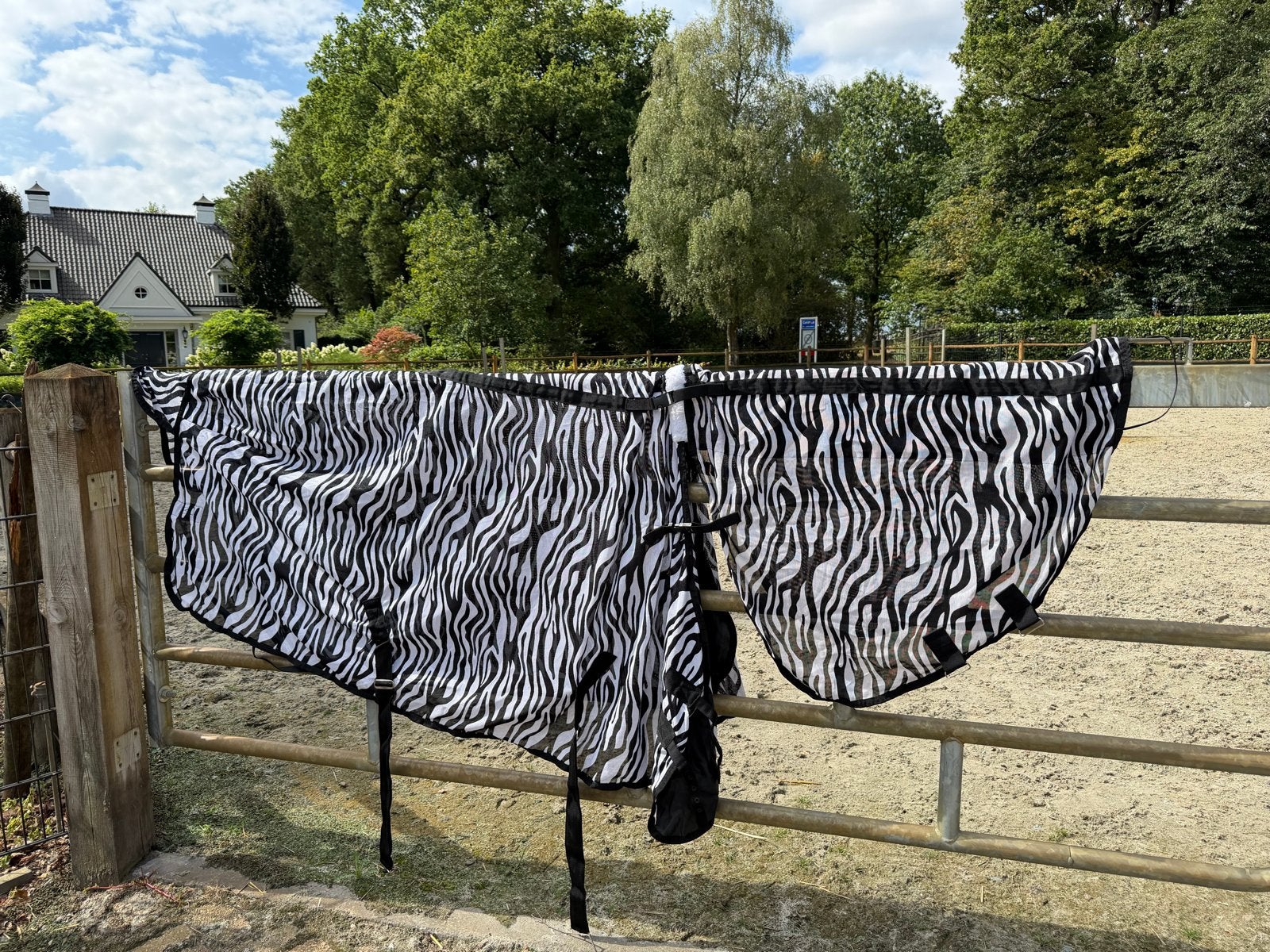 Zebra vliegen deken, Full (L), 0 g, Vliegendeken, Nieuw