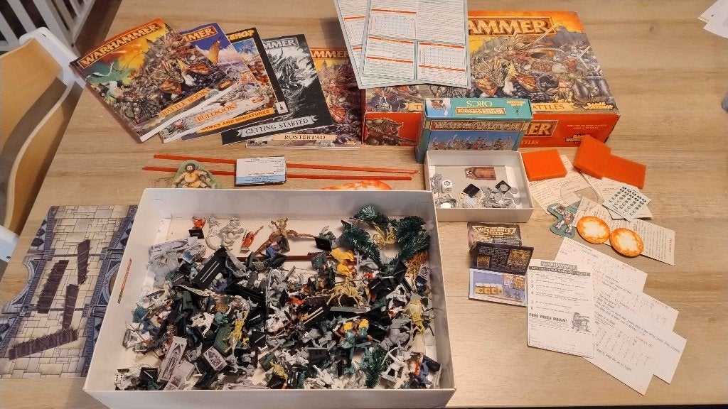 1996 Warhammer 5e Box: Bretonnia v. Lizardmen Hobby, Hobby en Vrije tijd, Ophalen, Gebruikt, Figuurtje(s), Warhammer