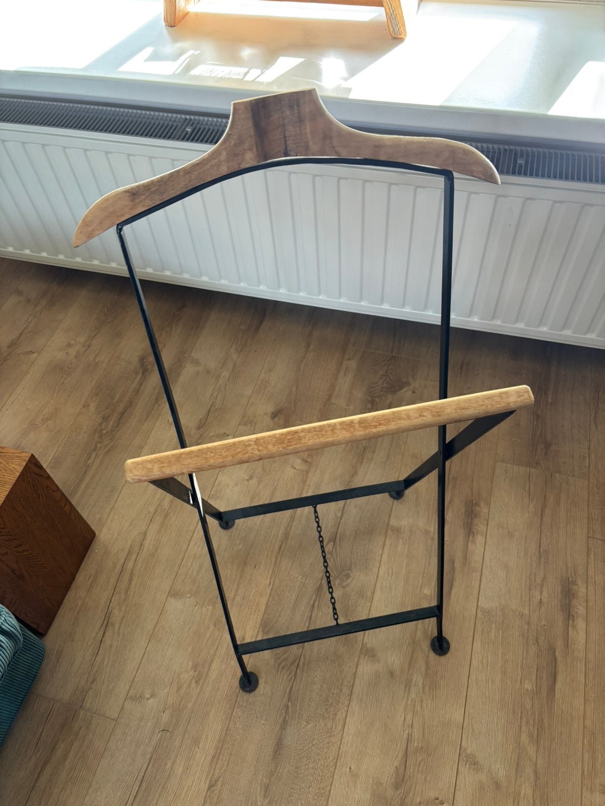 stijlvolle dressboy zwart metalen frame en houten, 100 tot 150 cm, Overige typen, Ophalen of Verzenden, Zo goed als nieuw