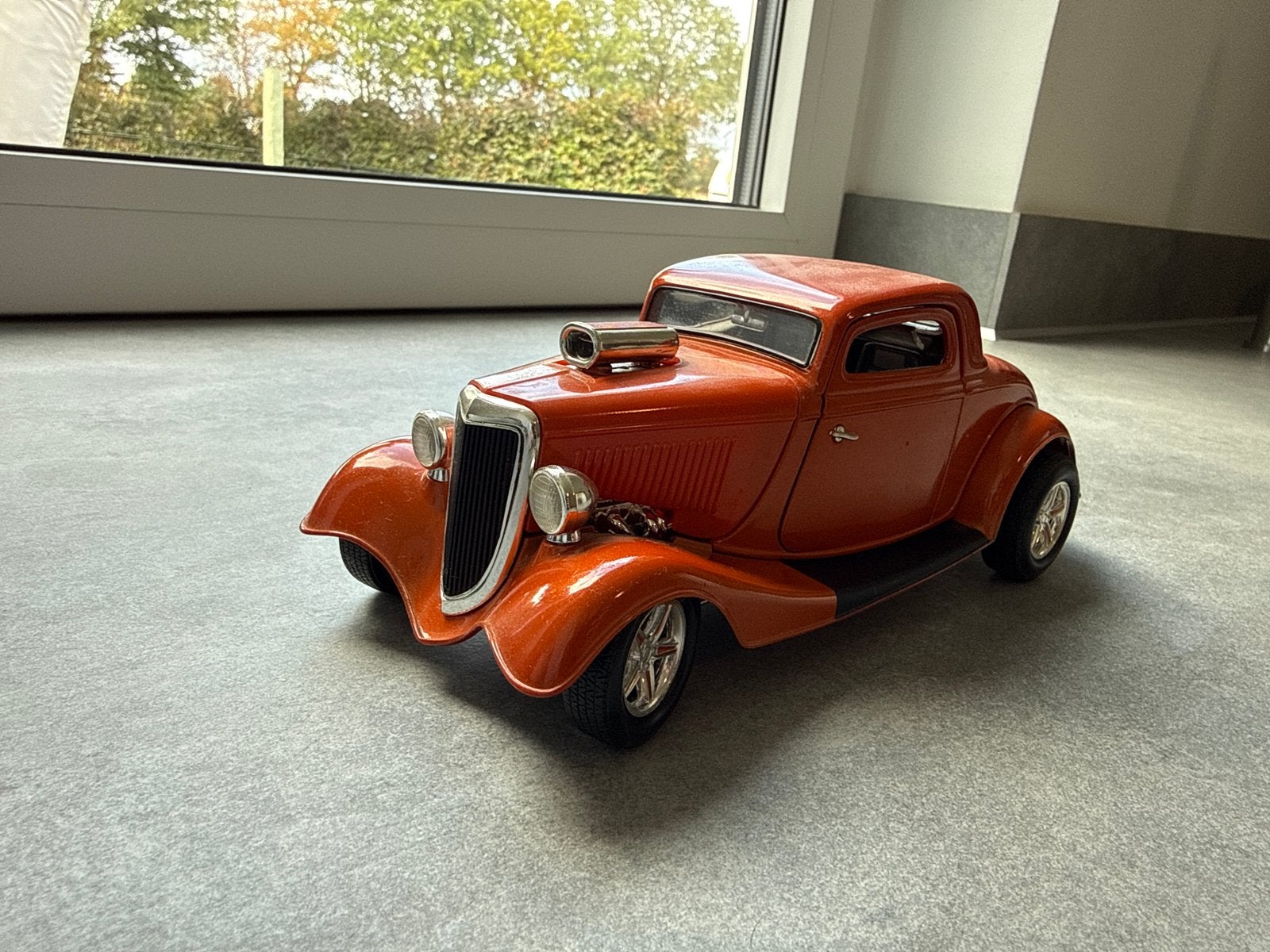 Hot Rod Modelauto - Oranje Klassieker, Ophalen of Verzenden, Zo goed als nieuw, Overige typen