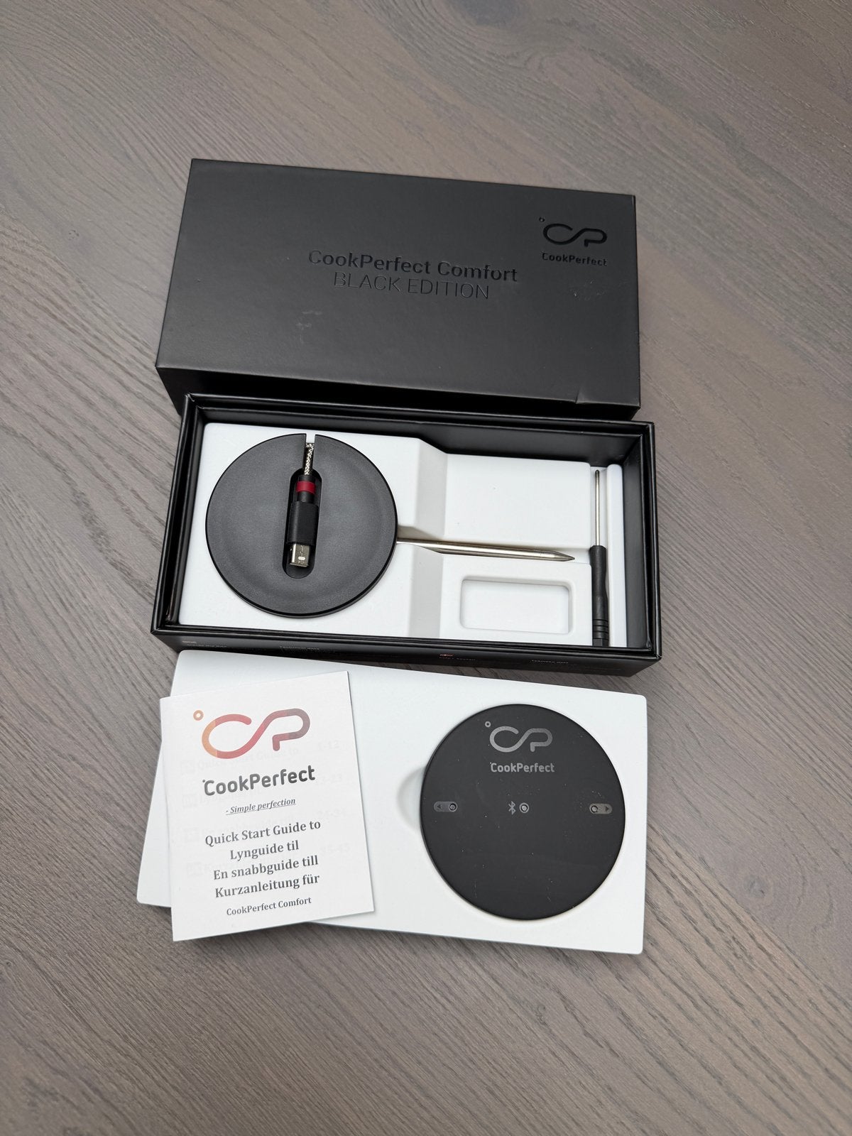 CookPerfect Comfort BLACK EDITION Kerntemperatuurmeter, Tuin en Terras, Barbecue-accessoires, Ophalen, Nieuw
