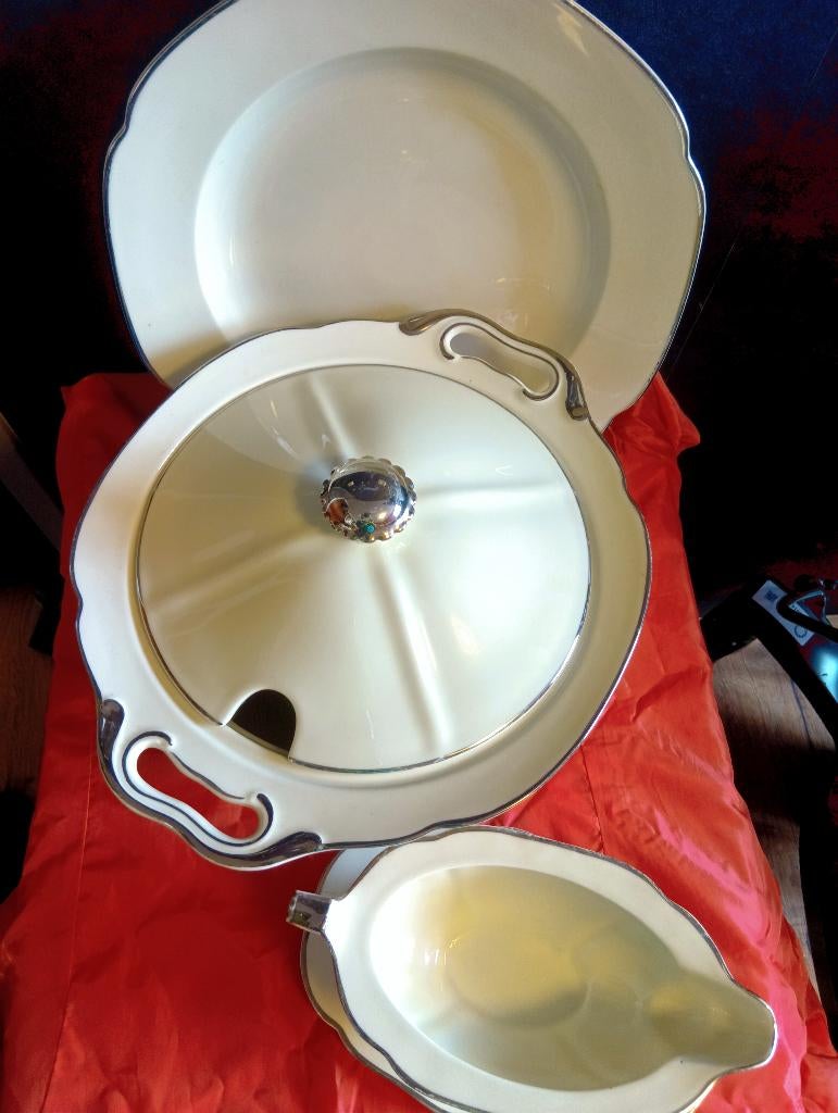 ArtDeco Luchtvaart Servies Wille & Co Amsterdam ZilverenBies, Antiek en Kunst, Ophalen of Verzenden