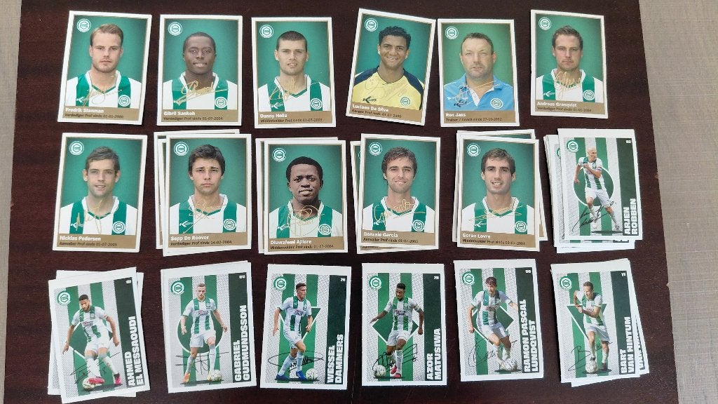 66 AH voetbalplaatjes FC Groningen, Verzenden, Zo goed als nieuw, Overige binnenlandse clubs, Poster, Plaatje of Sticker