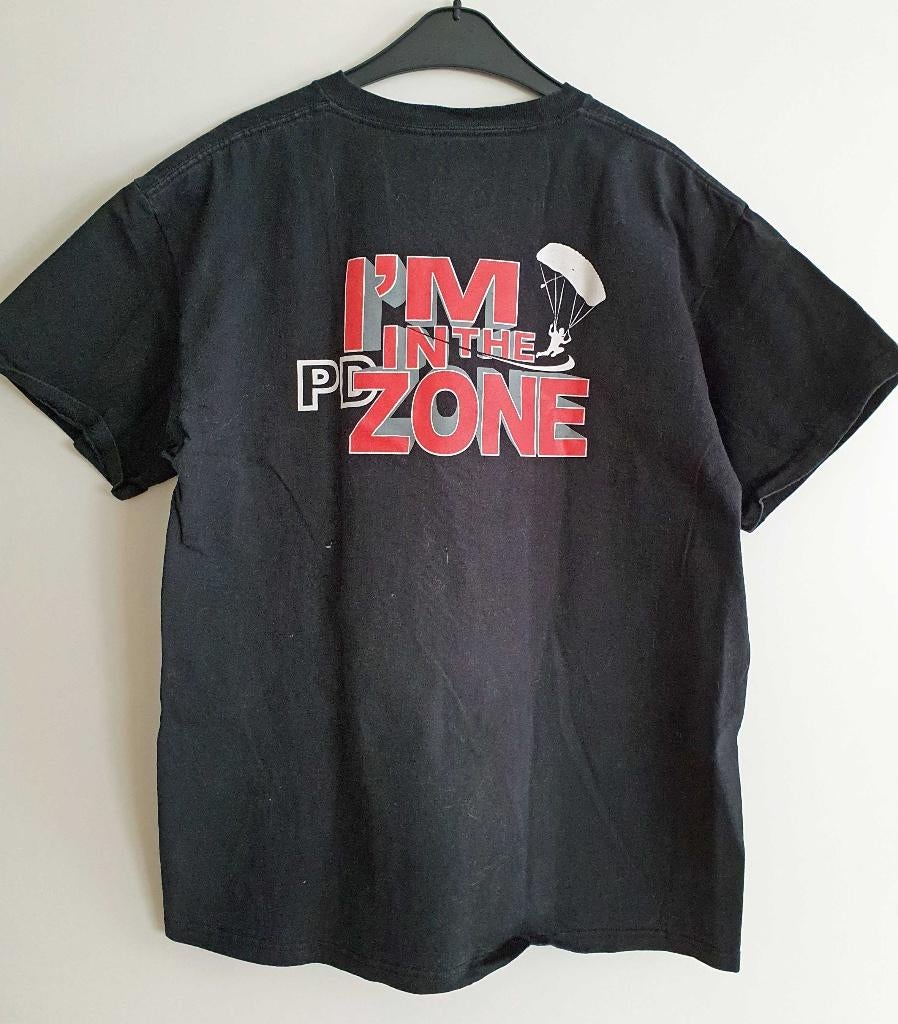 T-shirts parachutespringen. Samen €15 inkl verzenden, Ophalen of Verzenden, Zo goed als nieuw, Maat 38/40 (M), Overige typen