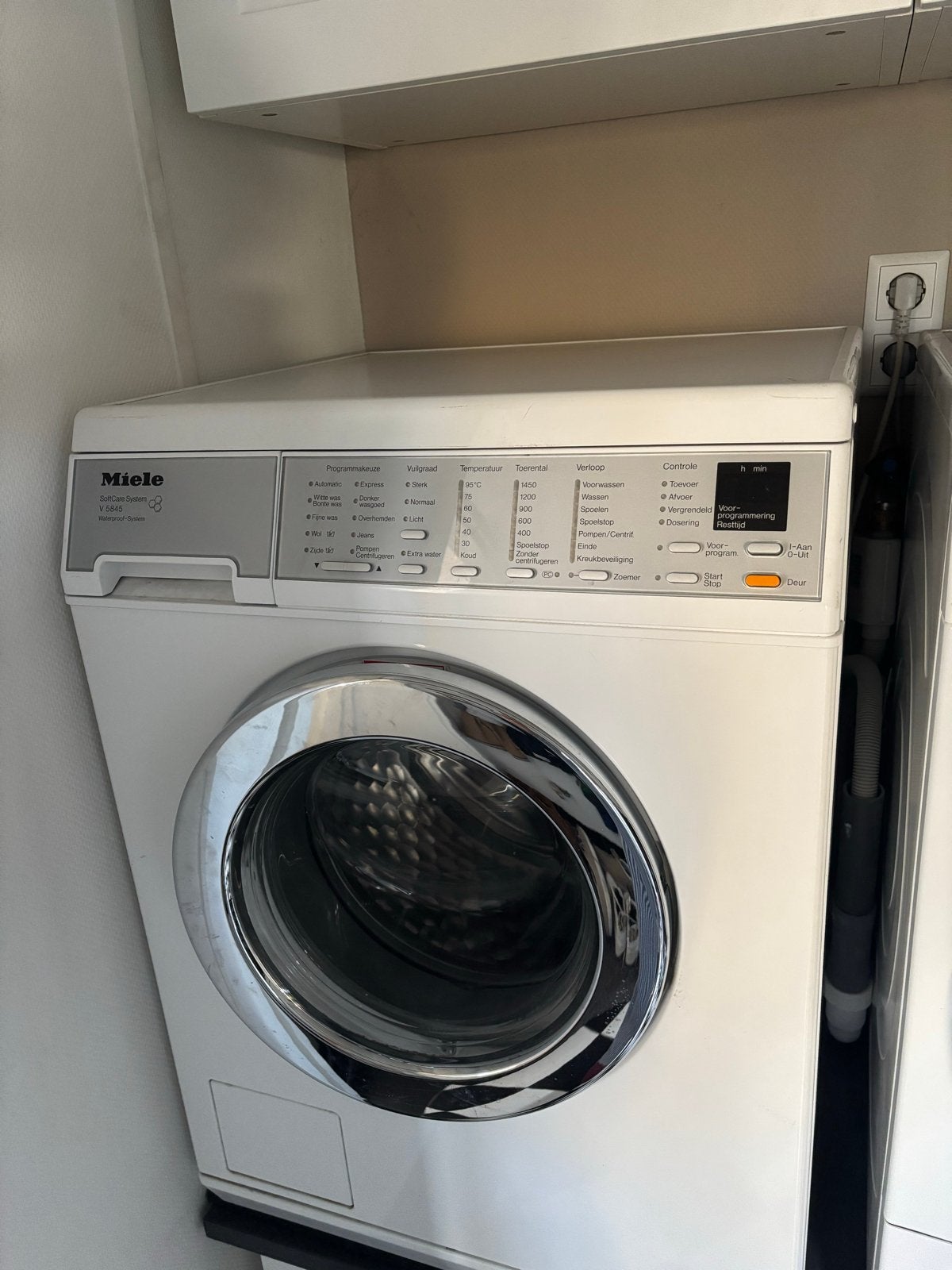 Miele wasmachine V5845 WPS, Ophalen, Gebruikt, Handwasprogramma, Voorlader