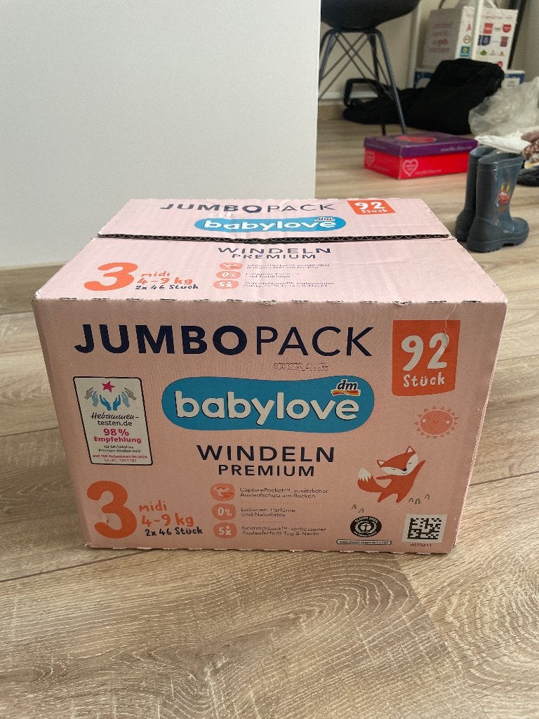 Babylove Luiers maat 3, Ophalen, Nieuw, Overige typen