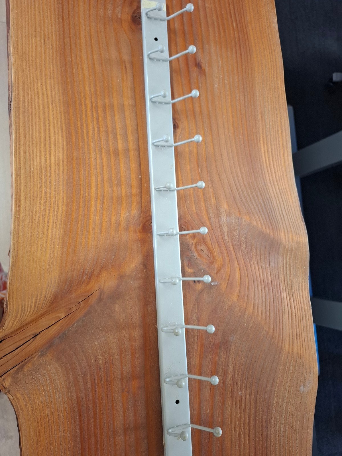 Metalen wandkapstok met 10 haken, Gebruikt, Minder dan 100 cm, Metaal, Ophalen