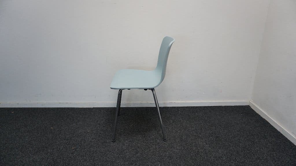 Vitra Hal Tube Stoel | Design stoelen | Kantinestoel, Gebruikt, -, Blauw, -