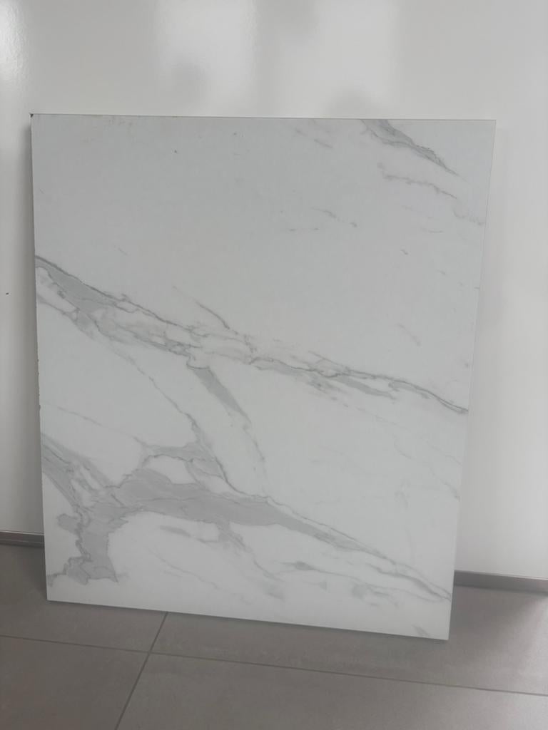 Werkblad Keukenblad Ikea Marmerlook Ekbacken 55x63.5, Huis en Inrichting, Keuken | Keukenelementen, Ophalen, Wit, 50 tot 100 cm
