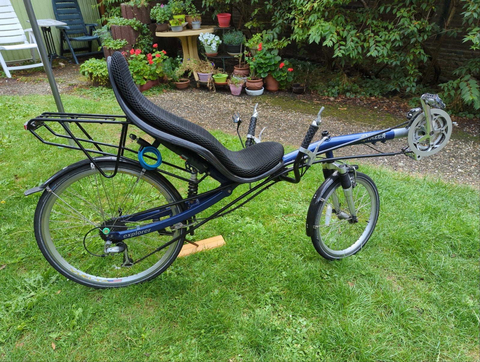 Nasca ligfiets, Fietsen en Brommers, Fietsen | Ligfietsen, Gebruikt, Velgrem, Onderstuur, Ophalen
