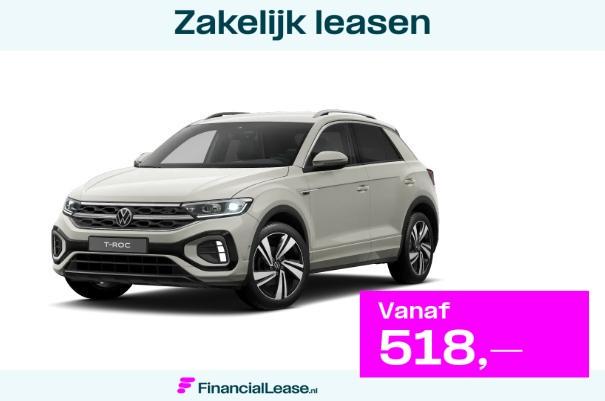Volkswagen T-Roc 1.5 TSI R-Line 150 PK| Achterklep Elektrisc, 12 maanden, 4 cilinders, Bedrijf, LED verlichting