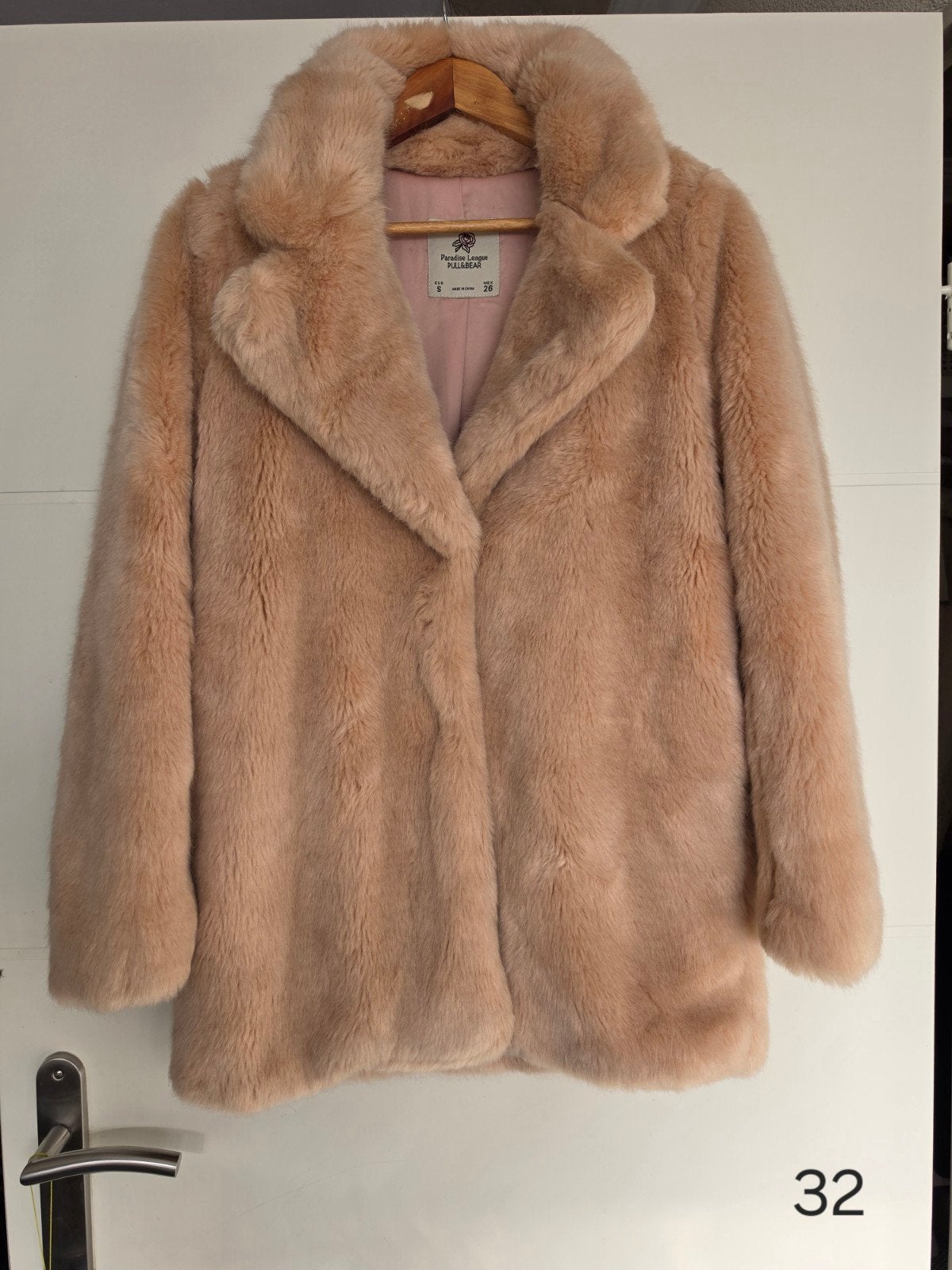 Roze winterjas van Pull&Bear, maat S, Pull&Bear, Ophalen of Verzenden, Zo goed als nieuw, Roze