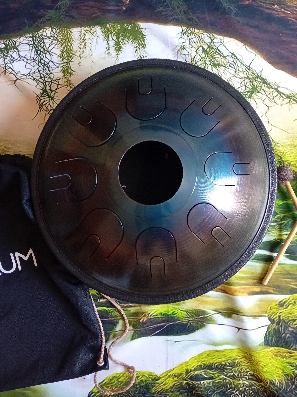 Steel tongue drum Novadrum, Ophalen