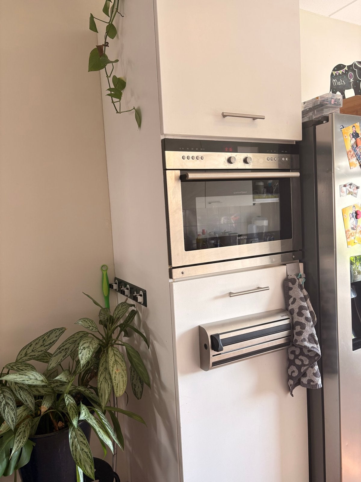 Keukenkast met Siemens QuantumSpeed oven/magnetron, Witgoed en Apparatuur, 45 tot 50 cm, Hete lucht, Siemens, Ophalen of Verzenden