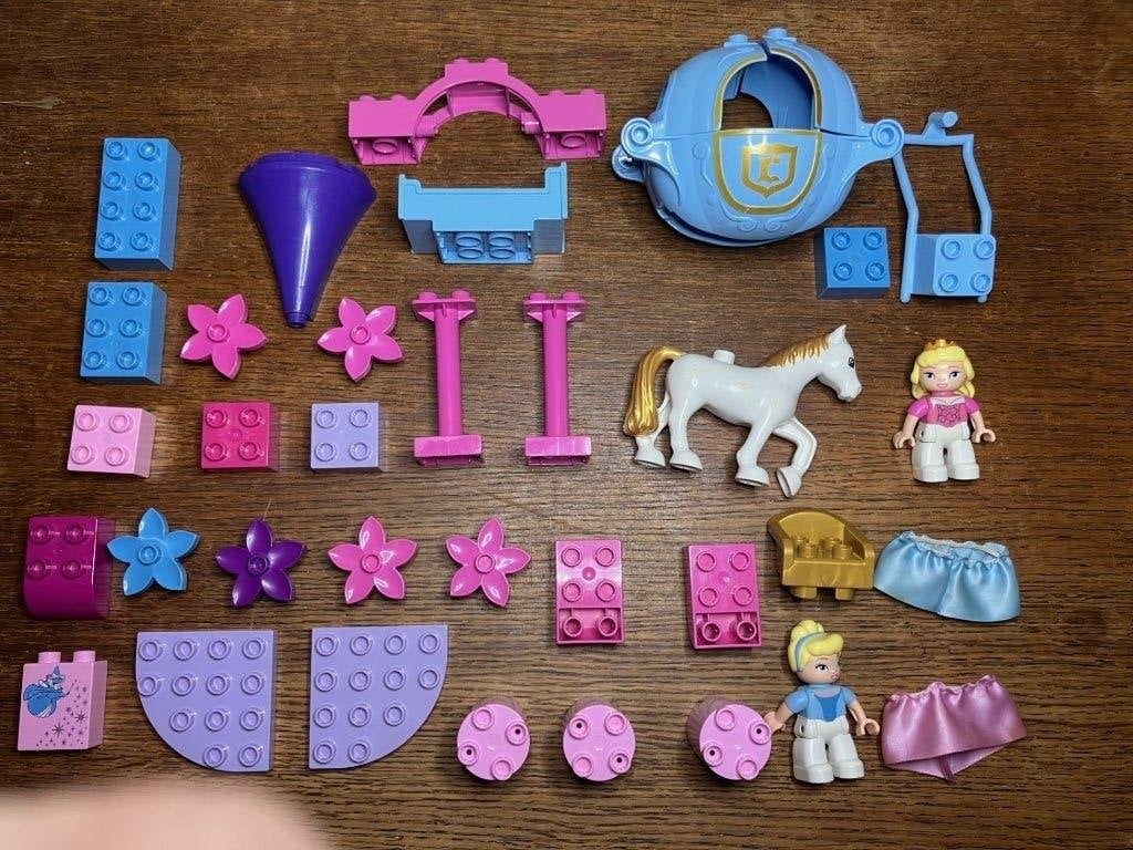 Lot LEGO Duplo Prinsessen Disney Roze en Paars, Gebruikt, Ophalen of Verzenden, Losse stenen, Disney