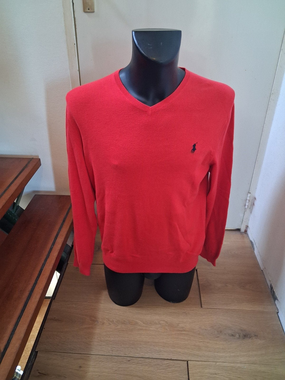 Ralph Lauren trui rood maat L nieuw, Maat 52/54 (L), Ralph Lauren, Ophalen of Verzenden, Zo goed als nieuw