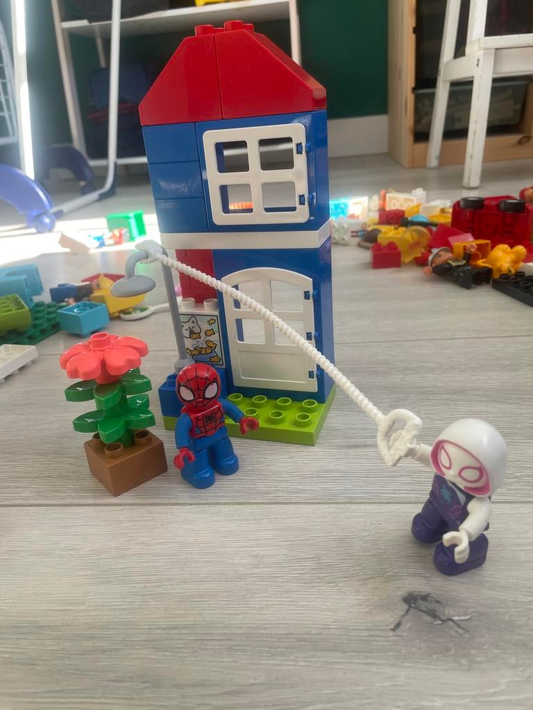 LEGO Duplo Marvel Spider-Mans huisje bouwset - 10995, Inclusief minifiguren, Gebruikt, Marvel, Ophalen of Verzenden