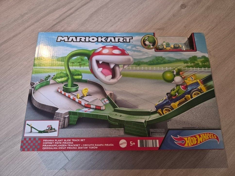 nieuw in doos! mariokart piranha plant slide track set, Kinderen en Baby's, Racebaan, Zelf te bouwen, Opwindmechanisme, Nieuw