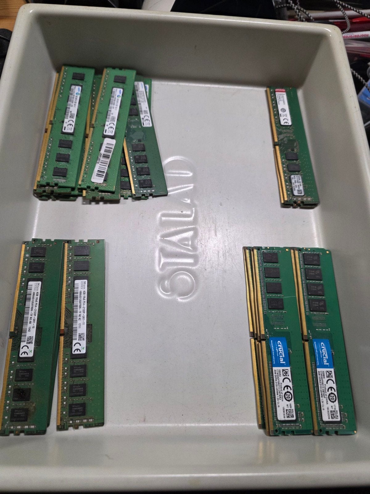 Verschillende merken 4gb pc4 ddr4 2133p pc ram geheugen, Computers en Software, Gebruikt, ., DDR4, Ophalen of Verzenden