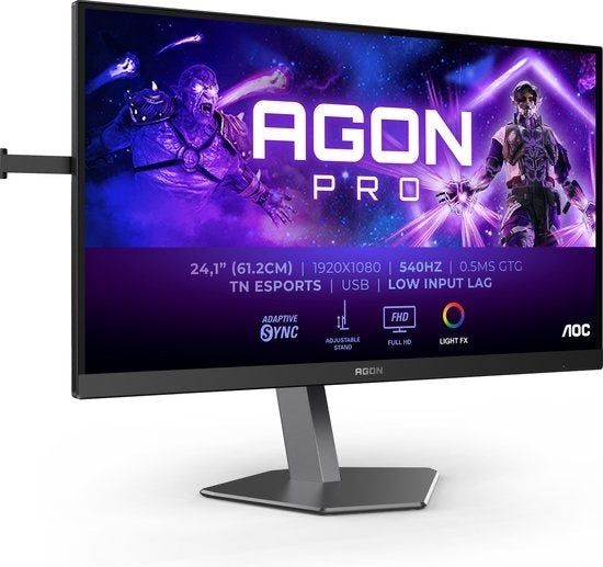 AOC AGON PRO AG246FK - 540Hz Full HD E-Sports Gaming Monitor, Computers en Software, Monitoren, Gaming, Info@novadisplays, Kantelbaar