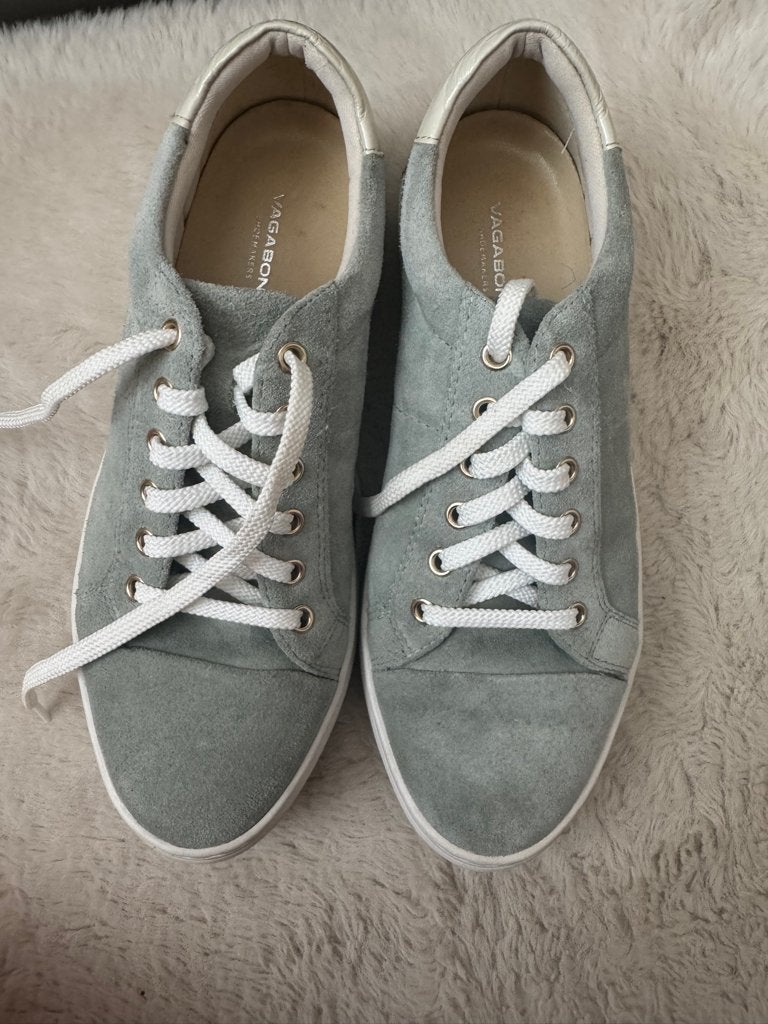 Vagabond Shoemakers Suède Sneakers – Grijsgroen / Mint, Ophalen of Verzenden, Groen, Vagabond, Sneakers of Gympen