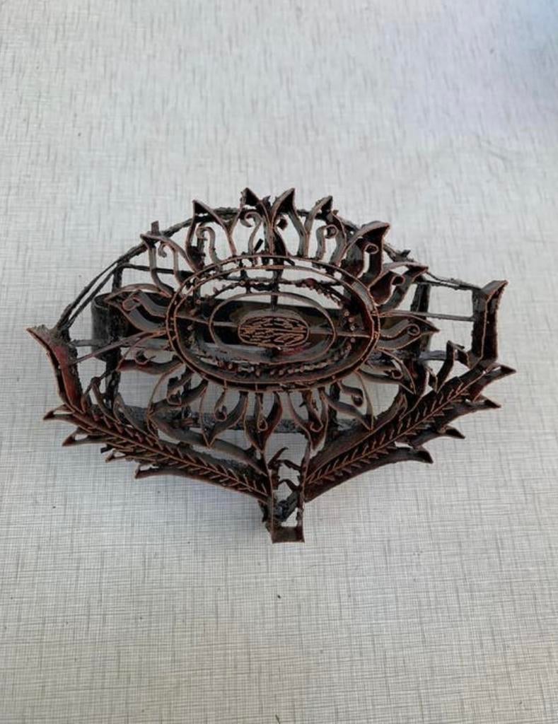 Stempel Oude antieke metalen Batik stempel Indonesië’s., Ophalen of Verzenden