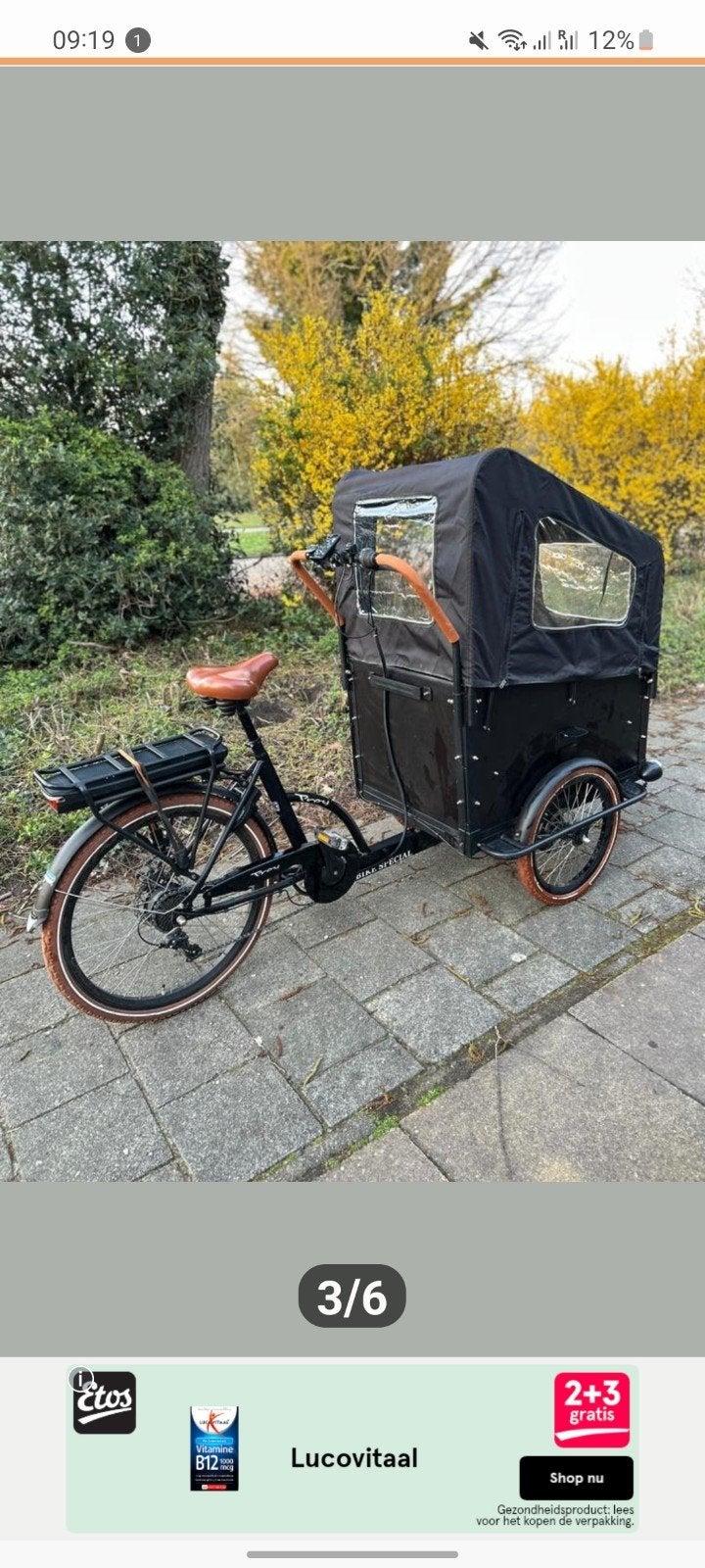 Vogue Troy elektrische bakfiets voor 4 kinderen, Ophalen of Verzenden, 4 kinderen of meer