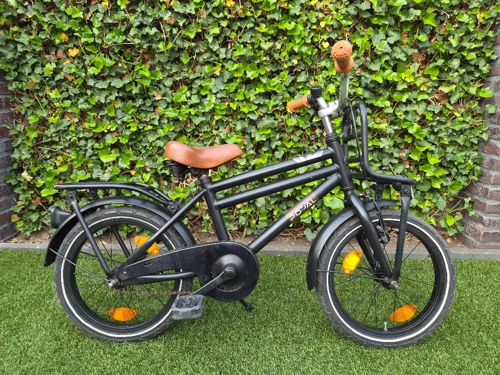 Popal kinderfiets zwart (16 inch), Fietsen en Brommers, Ophalen, Gebruikt, 16 tot 20 inch, Popal