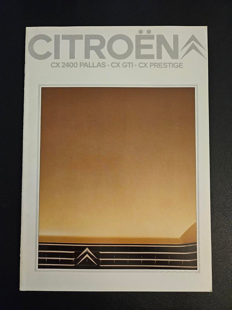 Brochure Citroën CX 2400 Pallas, GTI & Prestige 1981, Ophalen of Verzenden, Zo goed als nieuw, Citroën
