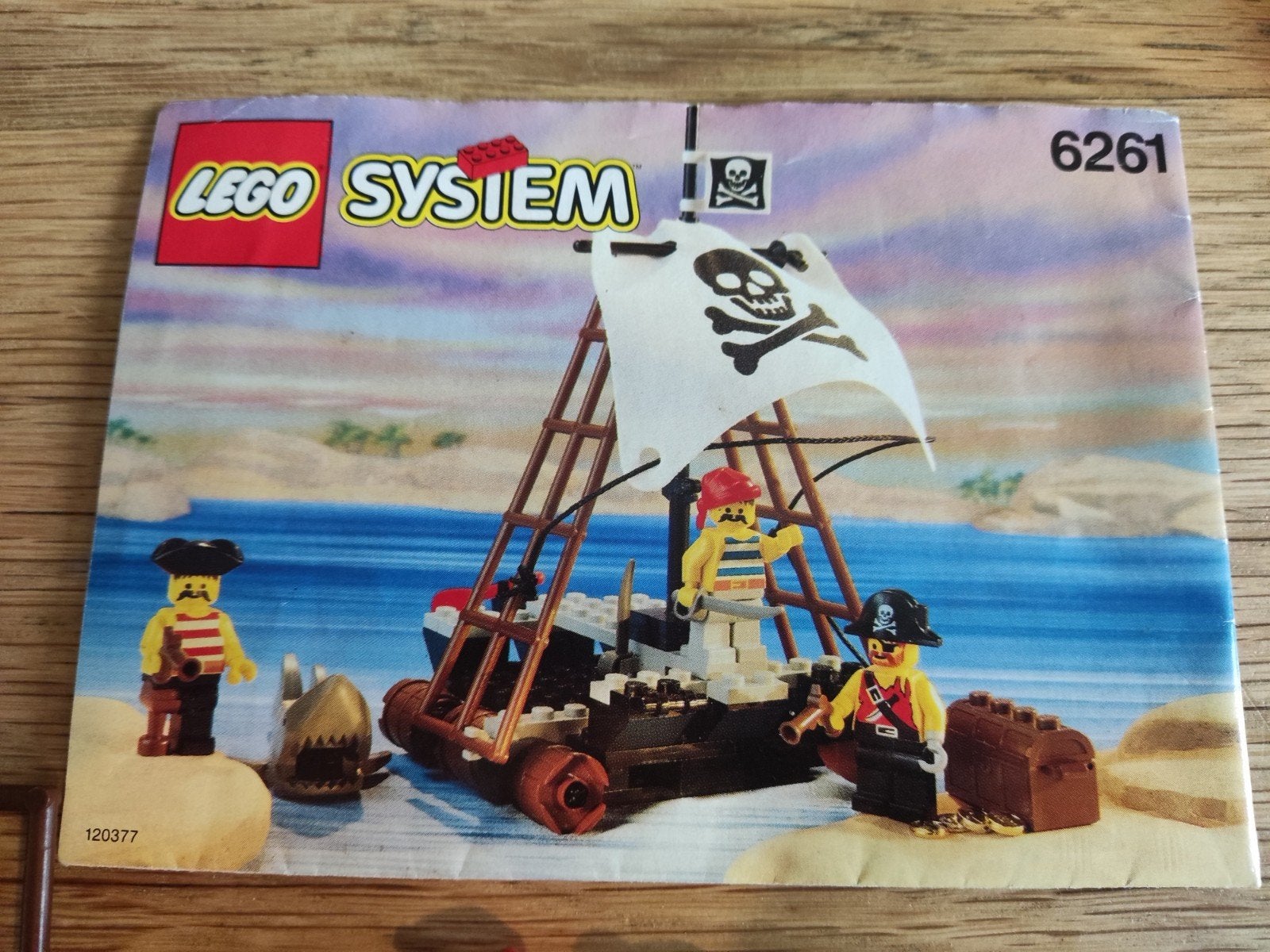 Lego 6261 Pirates: Raft Raiders compleet met boekje, Inclusief instructies, Gebruikt, Lego, Complete set