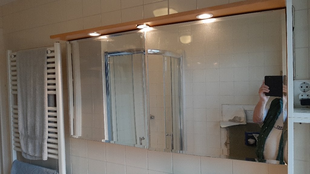 2 x Spiegelkast met opbergruimte, Ophalen, 50 tot 100 cm, Minder dan 25 cm, Minder dan 100 cm