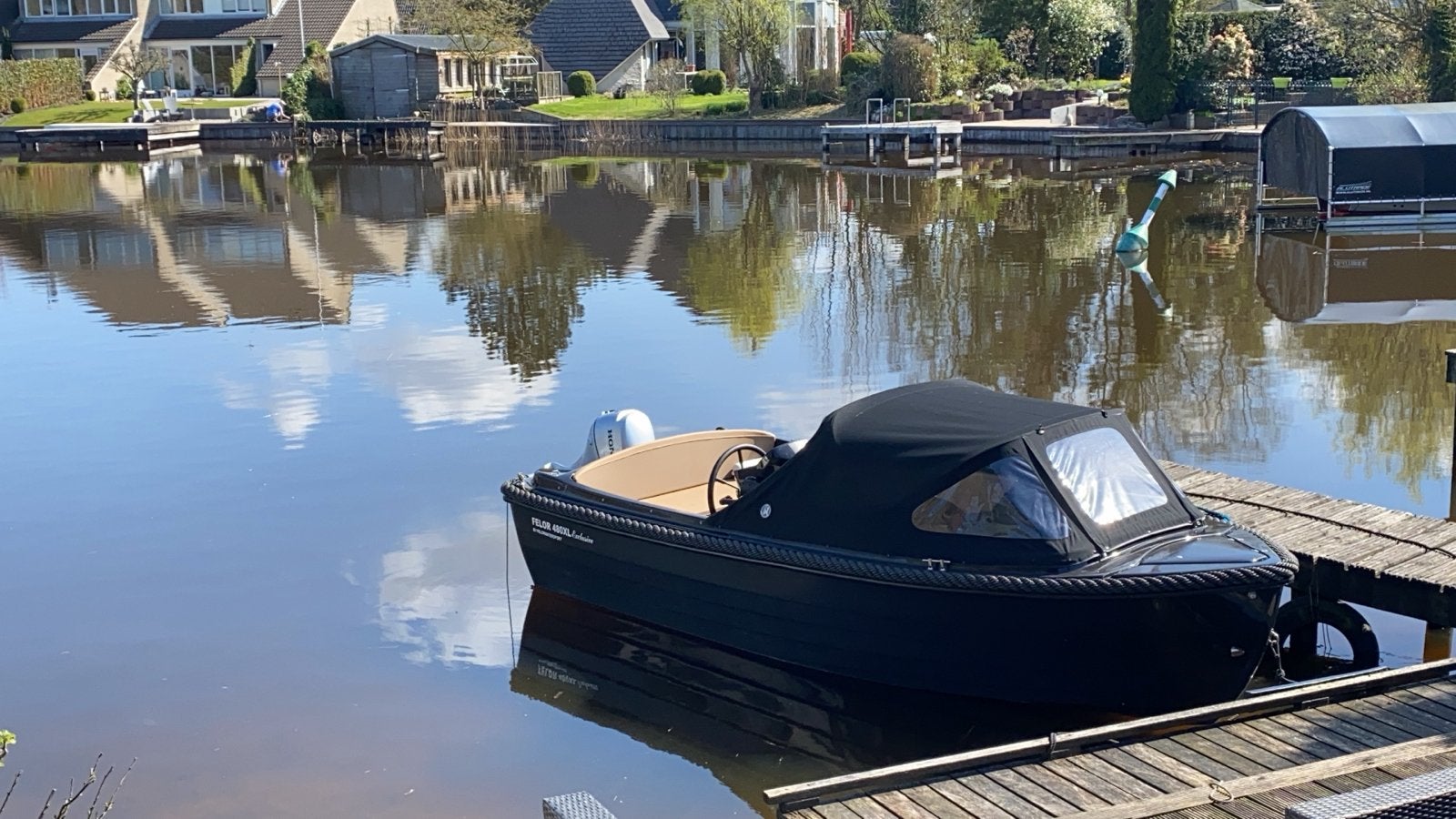 Felor 480XL sloep met Honda 20 pk buitenboordmotor, Ophalen, Zo goed als nieuw, Buitenboordmotor, Polyester