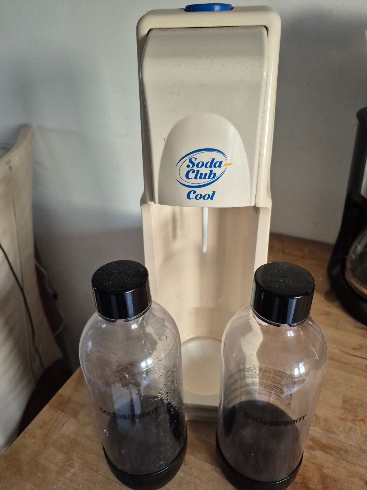 Soda Club Cool bruiswatermaker met 2 flessen, Ophalen of Verzenden, Gebruikt