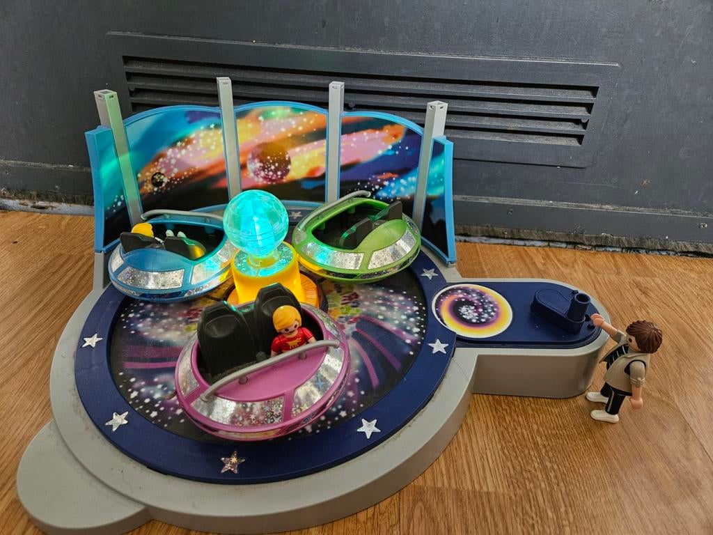 Playmobil Kermis Breakdance met figuren en licht, Kinderen en Baby's, Speelgoed | Playmobil, Ophalen of Verzenden, Gebruikt, Complete set