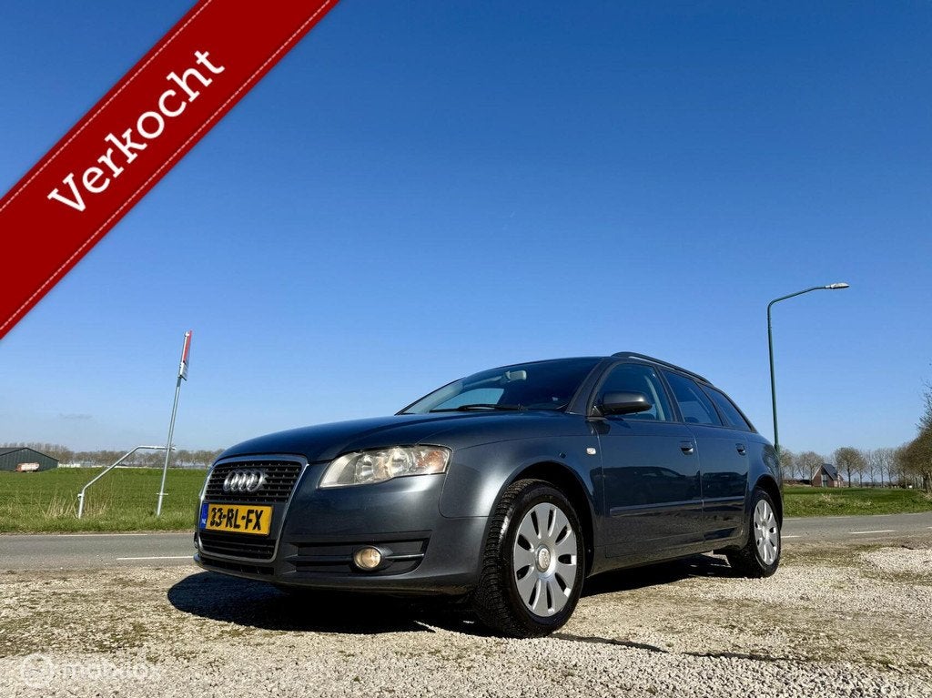 Audi A4 Avant 2.0 Business, BJ 2005, Airco, APK Maart 2027, Voorwielaandrijving, 730 kg, Gebruikt, 4 cilinders