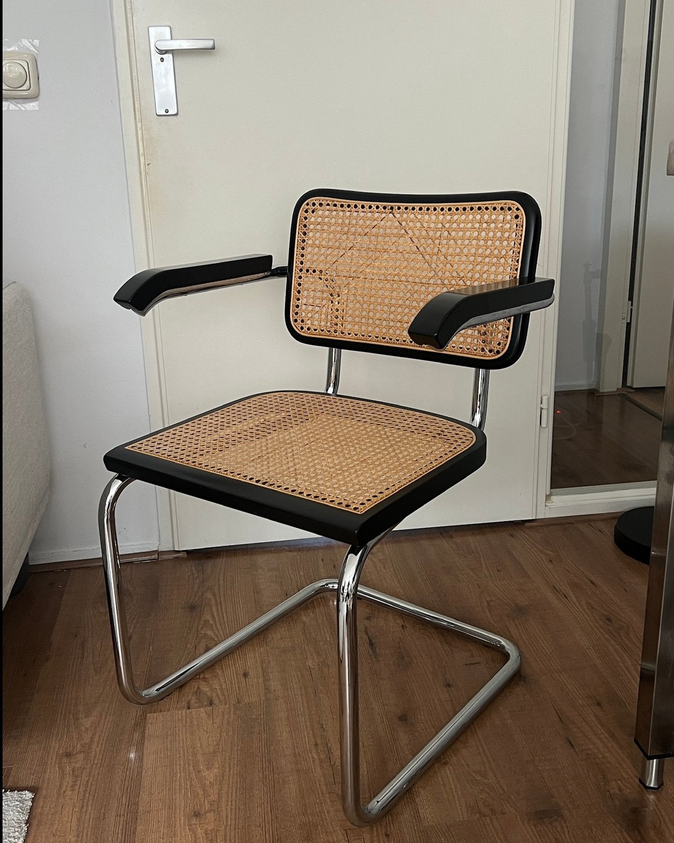 Stoel Marcel Breuer Cesca Thonet (niet origineel), Huis en Inrichting, Stoelen, Ophalen, Bruin, Eén