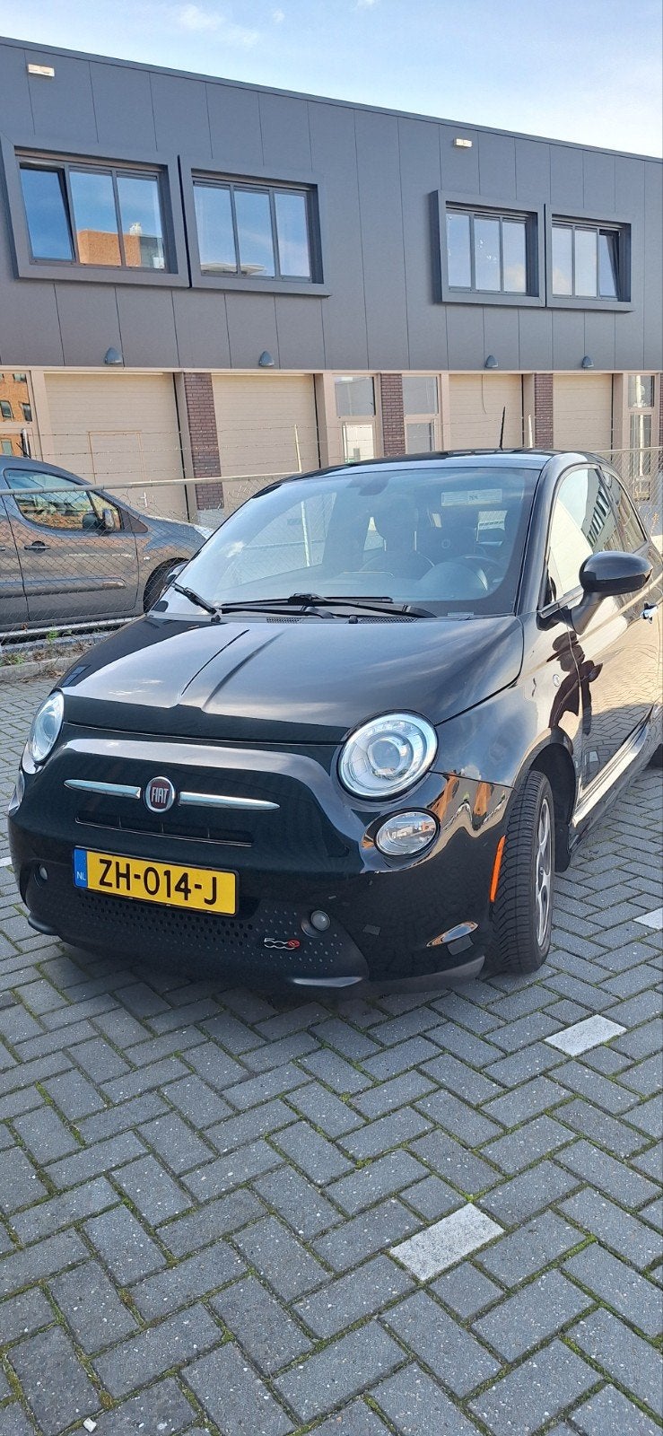 Fiat 500e zwart 2016, 4 stoelen, Zwart, Geïmporteerd, Te koop