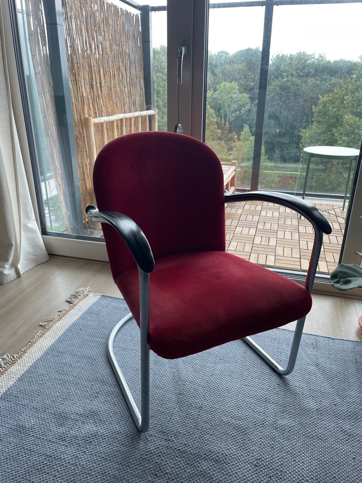 Gispen Dutch Originals armchair - Rood Ribstof, Ophalen of Verzenden