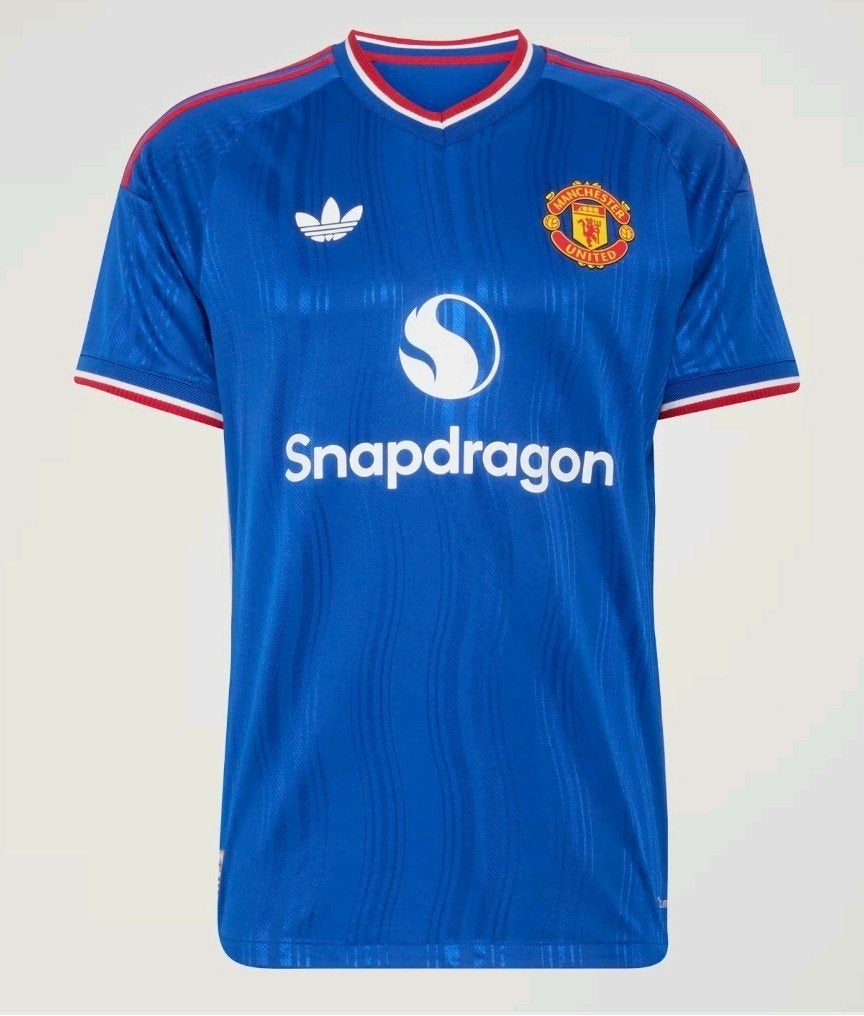 Manchester United Derde Shirt Niriw Maat L, Maat 52/54 (L), Blauw, Nieuw, Ophalen of Verzenden
