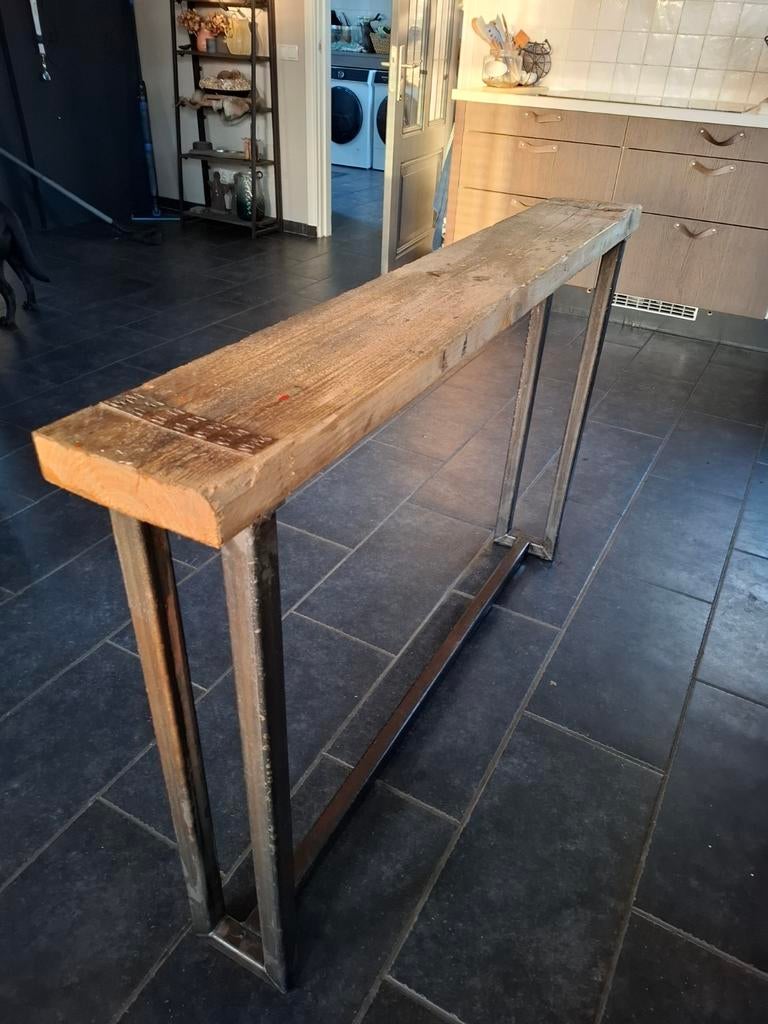 Sidetable, Huis en Inrichting, Ophalen, 25 tot 50 cm, Rechthoekig, Metaal
