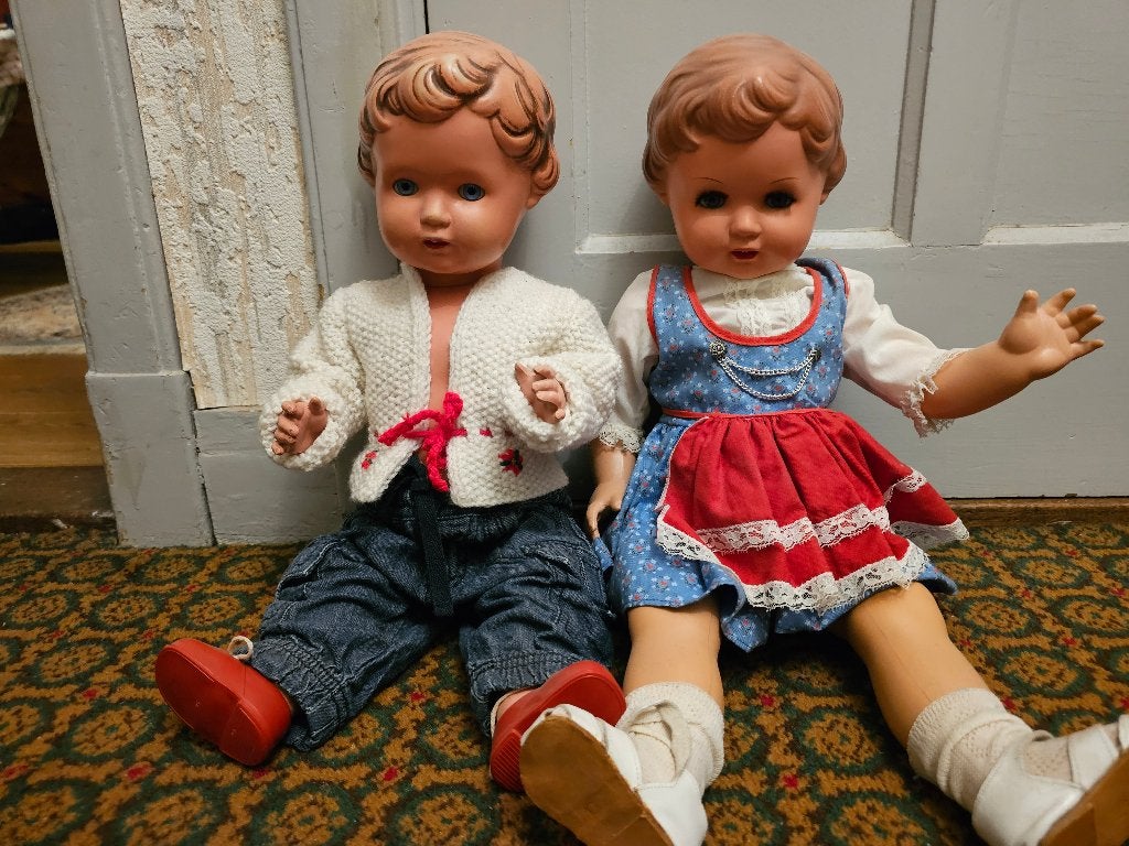 Schilpad pop (setje), Verzamelen, Ophalen of Verzenden, Zo goed als nieuw, Pop