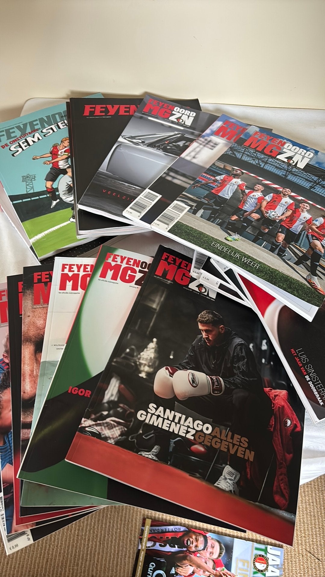 20 x Feyenoord magazine 2018/ 2026 incompleet, Verzamelen, Ophalen, 1980 tot heden, Tijdschrift